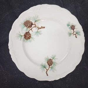 "Platillo/plato de pan de repuesto Norcrest Cascade Pine años 50 fina China Japón 7""" - Imagen 1 de 6