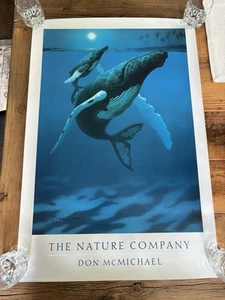 Don McMichael Whales For The Nature Company Lithographie Druck 23x34 1988 - Bild 1 von 6