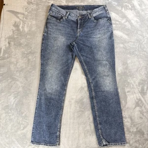 Silver Jeans Co. Berkley Women’s Size 18 L32 Bootcut Medium Wash Stretch Denim - Picture 1 of 8