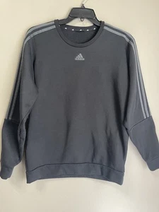 Adidas Herren klassisches Sweatshirt mit Rundhalsausschnitt XL schwarz 3 Streifen Logo in der Mitte Brust - Bild 1 von 13