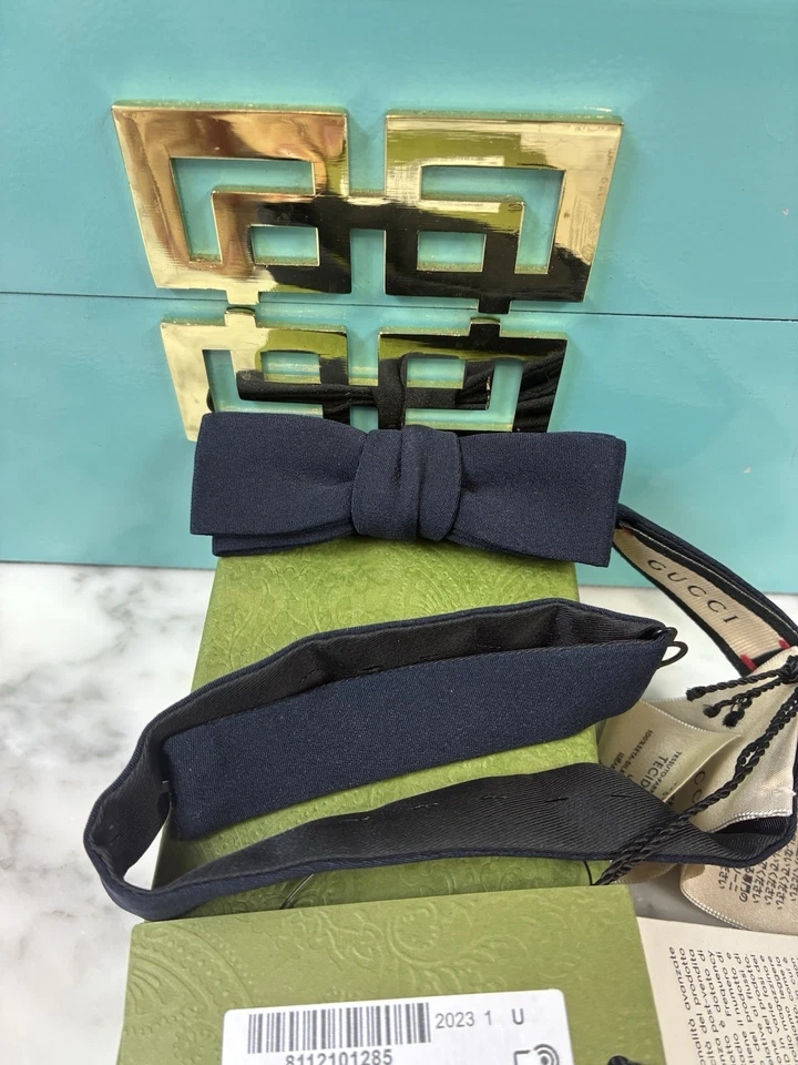 Pajarita Gucci para hombre azul marino BW Luongo nueva con etiquetas auténtica con caja Gucci Foto 1 de 4