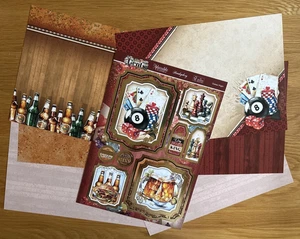Hunkydory For the Gents - Kit para hacer tarjetas nocturnas de juegos con insertos y papeles - Imagen 1 de 5