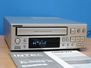 ONKYO K-505FX Stereo Cassette Deck with connection cord tested Works well good - Picture 1 of 7