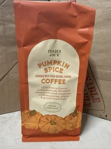 New Sealed Trader Joe's PUMPKIN SPICE COFFEE 14 oz Ground, BB 8/14/2026 - Picture 1 of 8