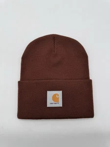 Gorro Carhartt Talla Única Adulto Invierno Tejido Sombrero Medias Gorra Nieve Esquí Marrón - Imagen 1 de 5