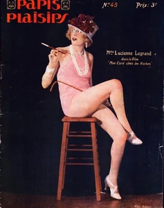 Paris Plaisirs #45 Mar 1926 Lucienne Legrand Vintage Art Magazine!! - Picture 1 of 1