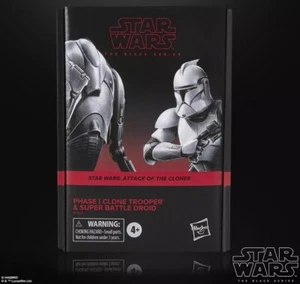 Hasbro Star Wars Black Series Phase I Klonkrieger & Super-Kampfdroide Set Neu - Bild 1 von 10