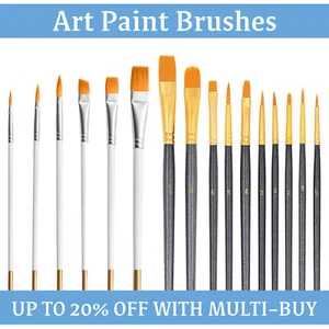 6/10 x Fine Detail ARTIST PAINT BRUSH SET Acrylic Watercolor Miniature Modelling - Picture 1 of 24