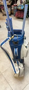 Vintage Spalding Tee-Flite Set Clubs Putter BAG Set MCM Blue 8 Pcs Golf Wood - Picture 1 of 22