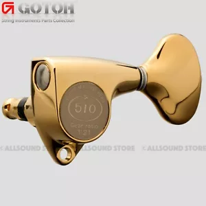 GOTOH SGV510Z-L5 L3+R3 Tasti di sintonizzazione per chitarra, rapporto 1:21, 3x3 - ORO - Foto 1 di 3