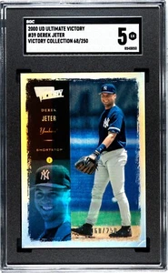 2000 UD Ultimate Victory Derek Jeter #39 Holofoil parallel 68/250 Grad 5 SGC - Bild 1 von 2