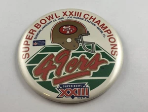 Vintage San Francisco 49ers Super Bowl XXIII Champions Button, Pinback - Picture 1 of 2
