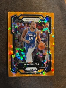 SHAKE MILTON #215 2023-24 PANINI PRIZM TIMBERWOLVES ORANGE ICE - Picture 1 of 2