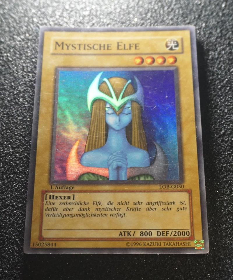 Yugioh MYSTISCHE ELFE , lob-g050 super rare deutsch 1. Auflage NM-EX ! - Bild 1 von 4
