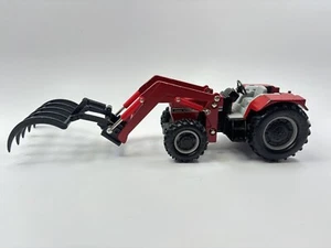 Case International Tractor Toy Ertl Metal Plastic with Rake 3" x 11" Red - Picture 1 of 10