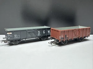 Scala H0 1:87 DDR PIKO 2 vagoni merci aperti marrone SBB-CFF&SGW SNCF raccolta set TOP - Foto 1 di 13