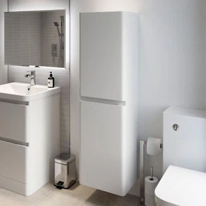 Bathroom Cabinet Cupboard Furniture Tall Storage Unit Tallboy Shelves Soft Close - Picture 1 of 9
