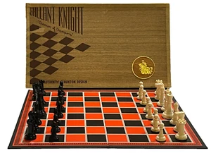 Gallant Knight Chessmen of Champions Staunton Design Chess Set Complete Vintage - Picture 1 of 5