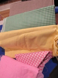 Verschiedene Farben Gingham Stoff A - Bild 1 von 3
