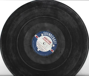 1952 DISQUE 78rpm 10''-ETIQUETTE SOUNDCRAFT RECORDING DISC-CHANSON POLITIQUE CRE - Picture 1 of 1