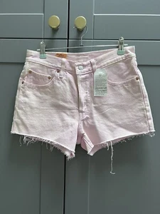 Levi’s 501 Pink The Dye Denim Shorts W26 - Picture 1 of 4