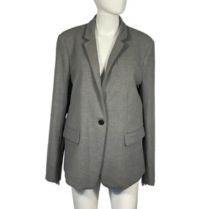 NWT J. Crew Regent Gray Crosshatch Stretch Career Classic Blazer Jacket Sz 16 - Picture 1 of 11