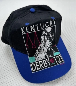 Vintage Kentucky Derby 121 1995 Snap-Back Hat Cap Black Blue - Picture 1 of 8