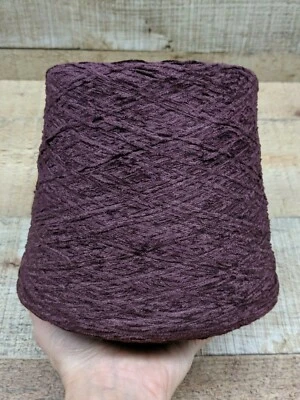 MULBERRY Purple 100% RAYON Chenille Yarn 2.30 lbs 1725 YPP *Save w/Combined Ship - Image 1 of 4