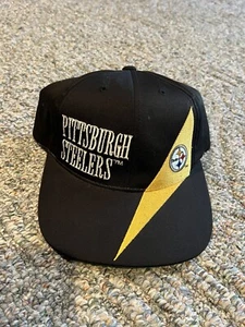 Vintage 90s Annco Pittsburgh Steelers NFL Football Snapback Hat - Picture 1 of 6