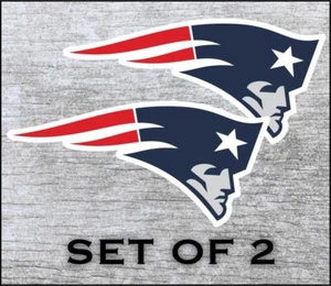 New England Patriots Sticker Decal Vinyl SET OF 2 Cornhole Truck Car - Picture 1 of 1