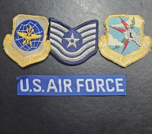 USAF Aeronautica Militare Rango Patch Insegna Tag Nastri US Military - Foto 1 di 3