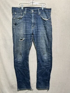 Levis 511 Mens Size 32x30 Slim Fit Dark Wash Mid Rise Denim Blue Jeans - Picture 1 of 12