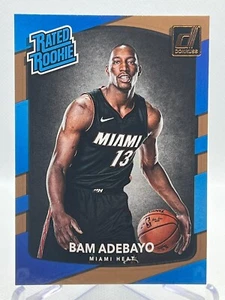 BAM ADEBAYO RC 2017-18 Panini Donruss #187 RATED ROOKIE - Picture 1 of 2