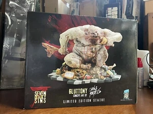 Geek Toys Gluttony Statue #125/500 & Carlos Pacheco Concept Art 7 Deadly Sins - Picture 1 of 11