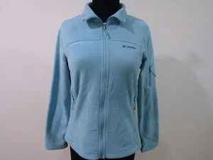 Columbia Women’s Zipped Mock Fleece Blue Chest Size 36/38 UK M Sku Y03068 - Picture 1 of 17