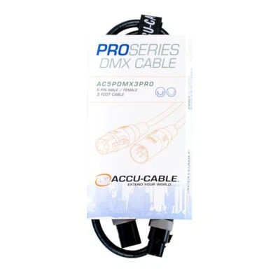 Accu-Cable 5-Pin DMX Pro Production Grade Cable, 03 ft - Image 1 of 3