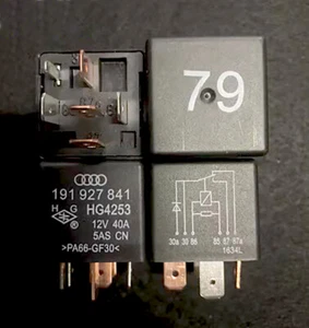 1Pce 191927841 No.79 Automotive Relay 40A 12VDC 6Pins - Picture 1 of 1