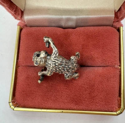 ABS UNIQUE MONKEY & BANANA STERLING SILVER UNIQUE RING SIZE 5.5 CUTE ADORABLE S - Image 1 of 4