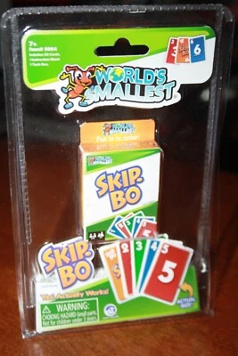 World's Smallest Skip-Bo Card Game - Yes! It Actually Works! - Mattel 2022 - Image 1 of 3