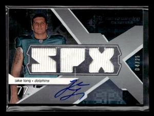 2008 SPx #RM-JL Jake Long 04/25 Rookie Materials AutographsTriple - Picture 1 of 2