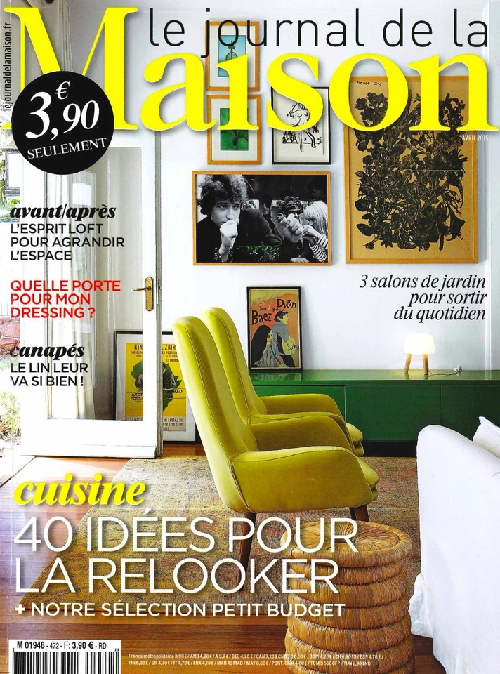 Décoration Le journal de la maison CUISINE, canapés avril 2015 - Photo 1/1