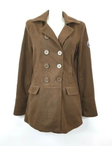 H48) Abrigo mujer NEBULUS Flower Trench Coat talla L nuevo marrón - Imagen 1 de 8