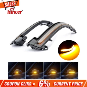 Dynamic Smoked Turn Signal LED Side Mirror Light For BMW 3 Series F30 F35 F80 - Picture 1 of 6