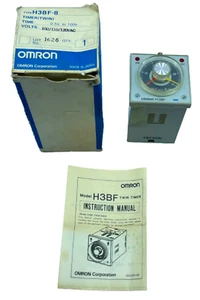Omron H3BF-8 Twin Timer Multi timer Relay 100/110/120 VAC 50/60Hz 0.5 to 100h - Picture 1 of 21
