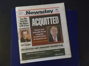 'TRUMP SENATE IMPEACHMENT TRIAL' / 'KIRK DOUGLAS DEATH' NEWSDAY 2.6.20 - Bild 1 von 3