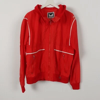 Vintage 80s Men's Obermeyer Lightweight Nylon Jacket Windbreaker Size Large Red - Image 1 of 4