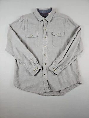 Woolrich Flannel Shirt Men Large Heather Gray Ultimate Long Sleeve - Image 1 of 4