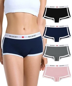 Cotton Boy Shorts Panties for Women Pack Boxer Briefs Underwear Full Coverage... - Picture 1 of 5