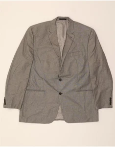 CHAPS Mens 2 Button Blazer Jacket IT 48 Medium Grey Polyester LU03 - Picture 1 of 3