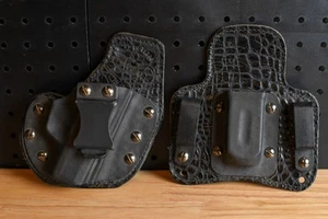 Sig Sauer P365 Right Side Carry Leather Holster And Mag Holster - Picture 1 of 6